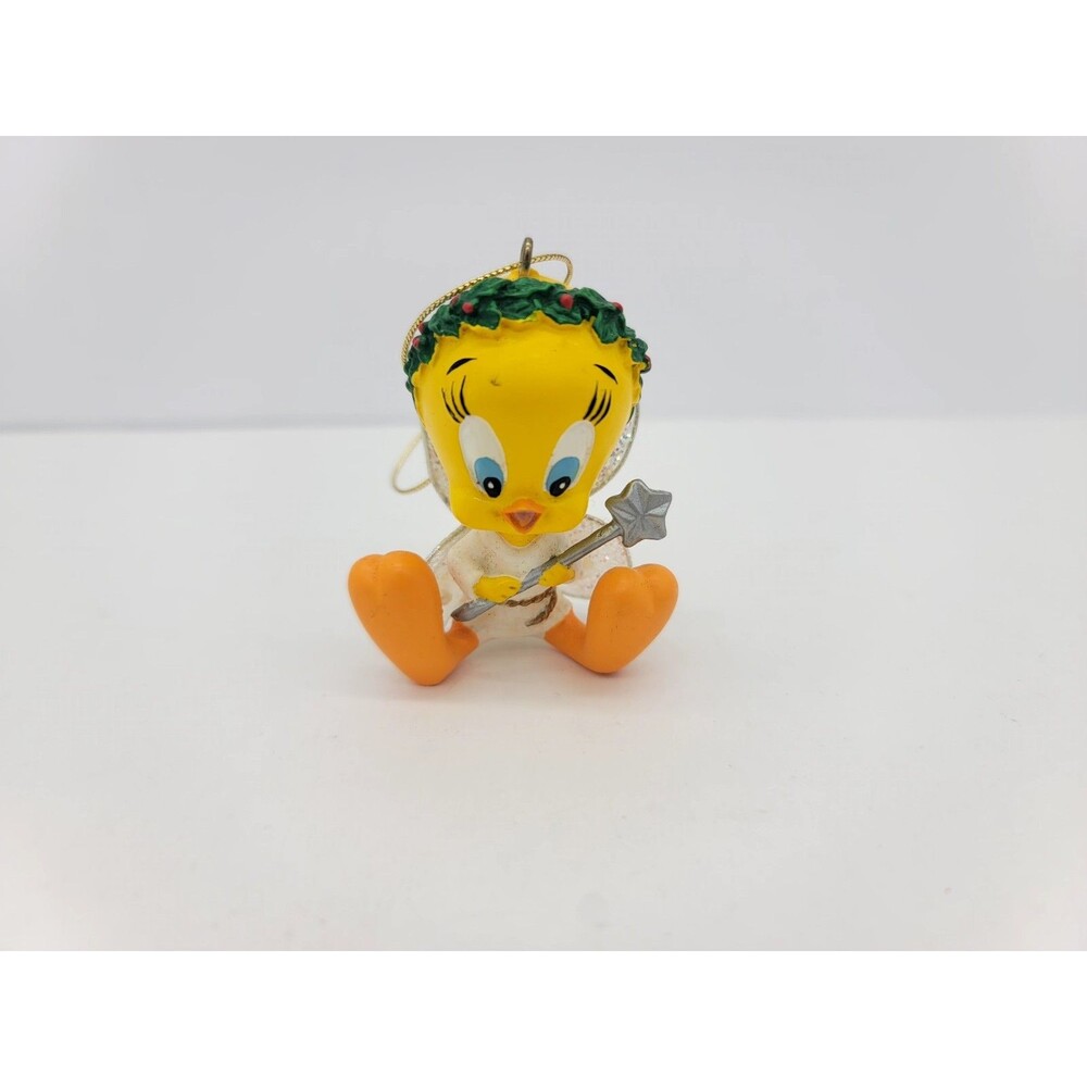 Vintage Angel Tweety Bird Sugar Plum Fairy Christmas Ornament Warner Bros 2000